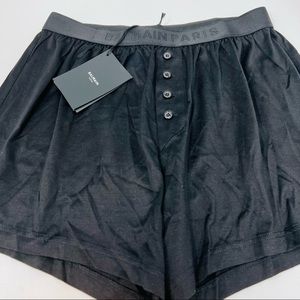 BALMAIN**Men’s Silk/Cotton Black Boxer Shorts**Med. $325